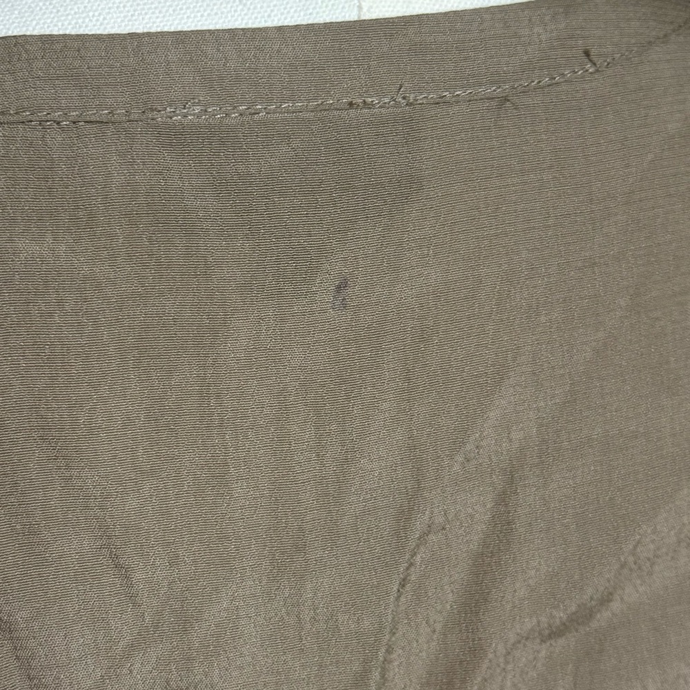 Haley Bob Olive Green Geometric Embroidered Mini Dress Size XS - Picture 8 of 9